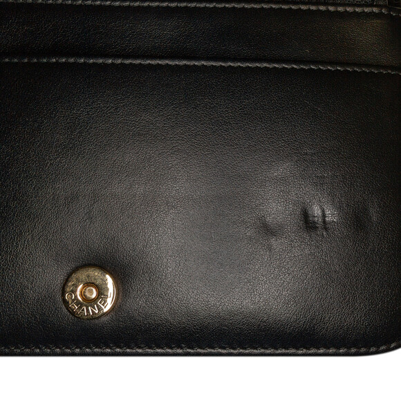 Auth Chanel Quilted Crackled Patent #157741C25B - Picture 9 of 11